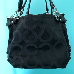 Black Coach Sateen Purse